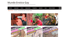 Desktop Screenshot of mundoeroticogay.net
